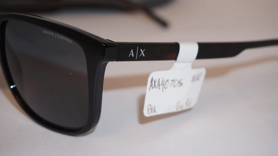 Armani Exchange Sunglasses New Black Grey Mirror AX4070S 2450 46 18 145 - Image 3 of 4