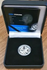 AUSTRALIAN ONE DOLLAR HIGH RELIEF FINE SILVER PROOF COIN 2014.