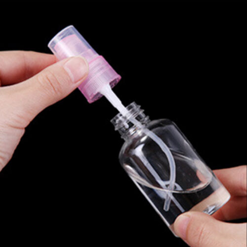 Pack de 20 botellas de viaje en aerosol de plástico transparente vacío con atomizador en aerosol de color - Imagen 6 de 8