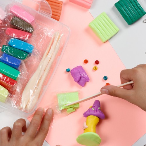 Incraftables Polymer Clay Kit (24 Colors Soft Blocks). Modeling Oven Bake Clay - Picture 7 of 8