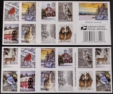 🔥20 FOREVER FIRST CLASS LETTER STAMPS WINTER SCENES CHRISTMAS STAMPS MNH🔥