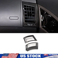 ABS Carbon Fiber Side Air Vent Overlay Trim Cover Fits Jaguar F-TYPE 2013-2024