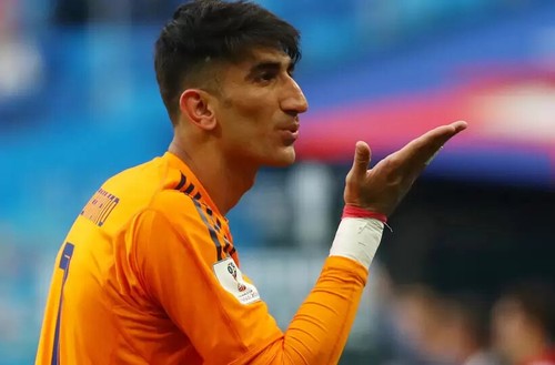2018 IRAN Authentic Goalkeeper Jersey #1 A. BEIRANVAND ADIDAS GK Player Issue LS - Picture 15 of 15