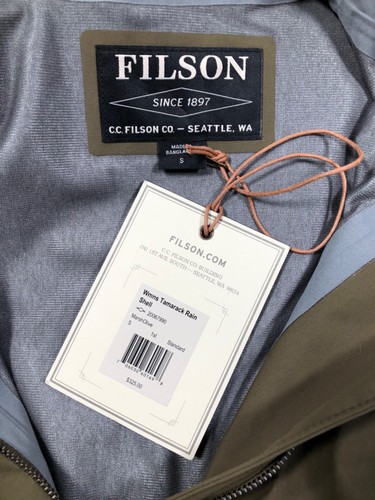 FILSON Tamarack Rain Shell Jacket Coat, Marsh Olive, Women's S, NWT - Bild 7 von 11
