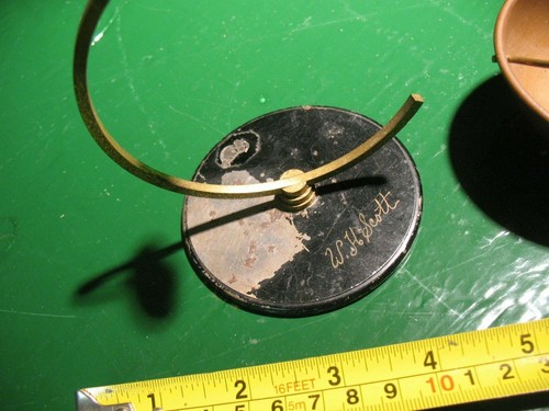 COPPER STEEL HANGING ASH TRAY ARTS & CRAFTS SIGNED W. H. SCOTT - Picture 2 of 7