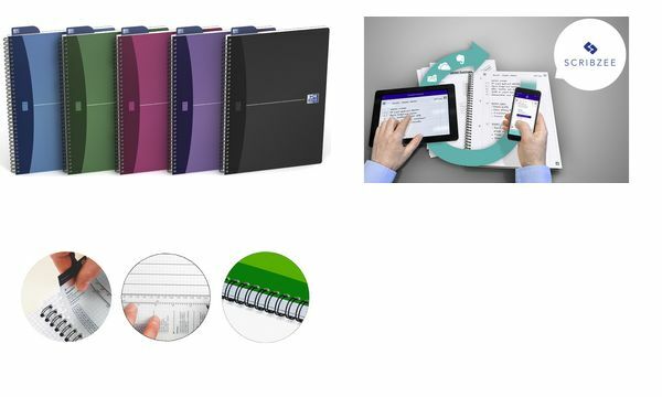 Oxford Office Spiralbuch DIN A4 kariert 90 Blatt Karton 1 Stück