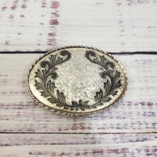 Vintage Metal Belt Buckle Stained Glass Look Made in USA