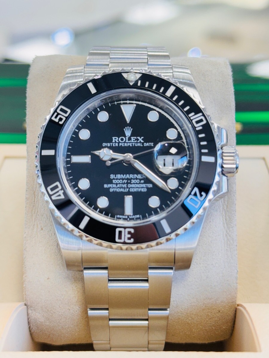 Rolex Submariner Date 116610LN Steel Oyster Band Black