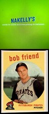 1959 Topps #460 Bob Friend