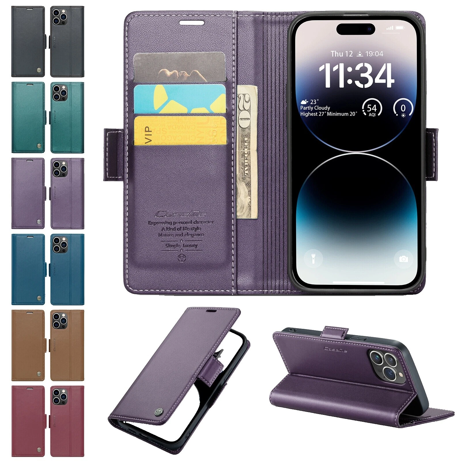 Cell Phone Wallet Cases for Apple Apple iPhone 8