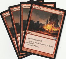 ✪ 4 MAGIC The Gathering CRATERIZE Red Sorcery PLAYSET M13/EN NM/EX