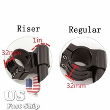 USA Universal Regular/Riser 39/43/51/52/50mm Handlebars Clip Ons Handle Bars BLK