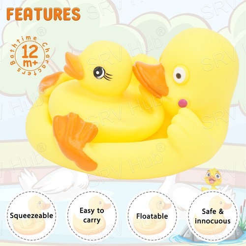 Kids Baby Bath Toy Christmas Gift, Floating Boats Frog Duck,Crayons,Tidy Net Bag - Picture 96 of 120