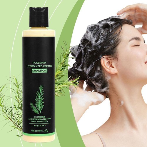 Champú orgánico-romero para el crecimiento del cabello unisex champú de queratina hidrolizada 1-3X" - Imagen 5 de 14