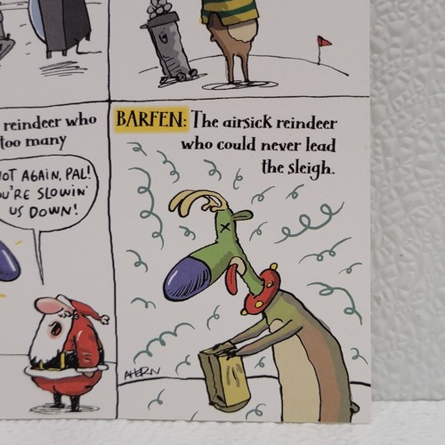 Shoebox Hallmark Christmas Cards Funny Reindeer Rejects Quantity 15 & Envelopes - Picture 6 of 19