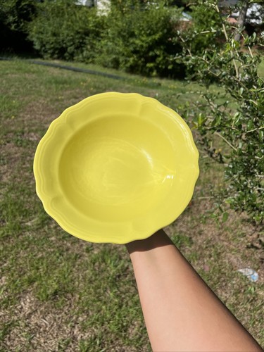 Lemon Federalist Ironstone Vintage Yellow Bowl 4236 Made In Japan Mint Condition - Picture 9 of 12