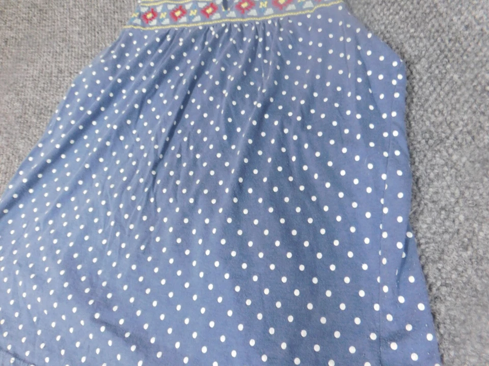 Blusa mujer Kim Rogers pequeña azul jersey lunares sin mangas Foto 4 de 4