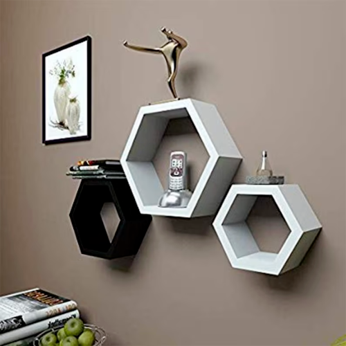 3 pcs Rack Wall Shelf Storage Mounted Floating Organizer Modern Holder Display - Picture 4 of 9