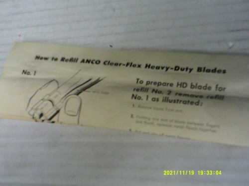 (2) NOS...ANCO Heavy Duty Windshield Wiper Refills.14” "RARE" Green & White Box - Picture 4 of 4