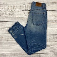 NWT Madewell Rivet & Thread Button Fly Straight Leg USA made Jeans Size 26 H2297