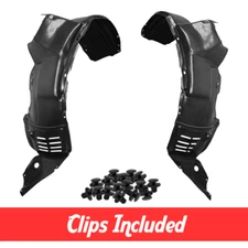 Left & Right Side Fender Liner Set w/ Clips For 2004-2007 Toyota Highlander