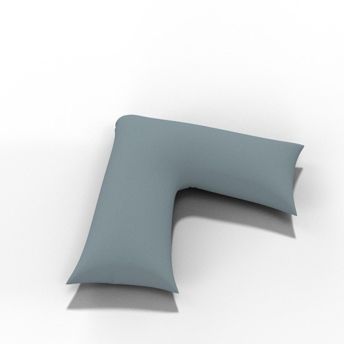 Funda de almohada ortopédica en forma de V de policalgodón de lujo con soporte para cabeza y cuello 74x34 - Imagen 8 de 79