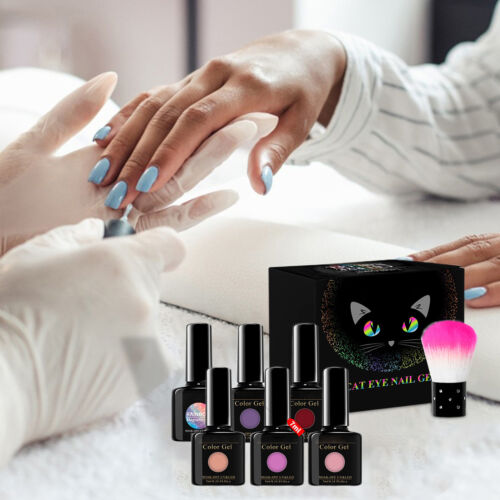 Magnetic Cat Eye Gel Polish Set Nail Polish Set Starry Sparkle Magnetic newcomer - Picture 3 of 7