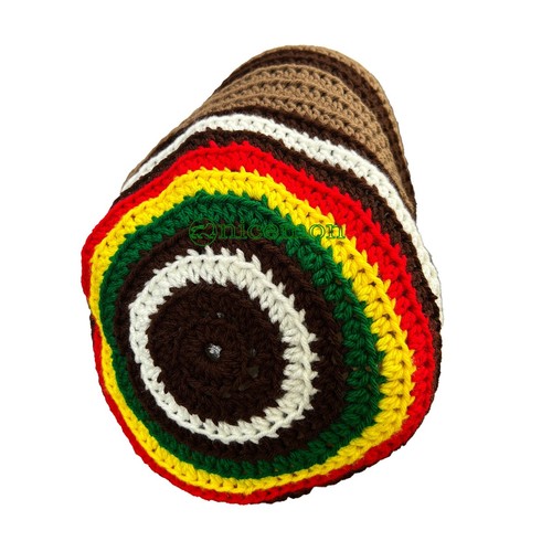 Handmade Crochet Design Dreadlocks Roots Cap Hat Tam Rasta Jamaica Hats CAPS - Picture 99 of 109