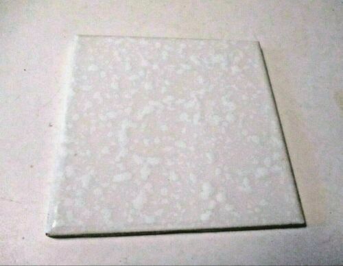 1 Wall Tile Florida 545 USA FT 4-3/8" Ceramic Gloss Dimpled White Pearl on Beige - Picture 4 of 10
