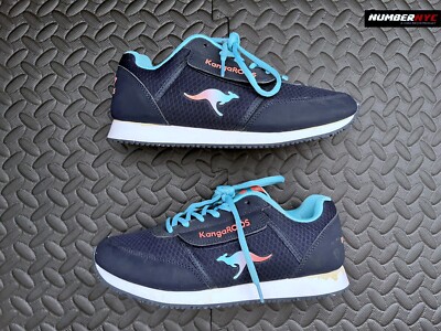 Kangaroos Pocketpass Jogger Navy Blue Womens Retro Running