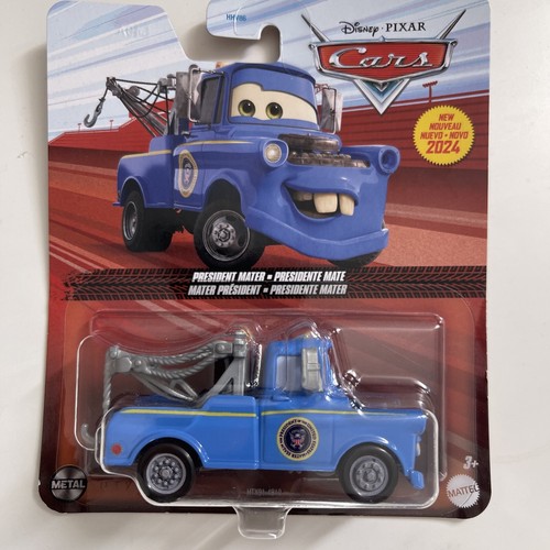 Disney Pixar Cars President Mater Mattel Cars !! 2024 Minor Blister Pack Damage - Picture 2 of 24