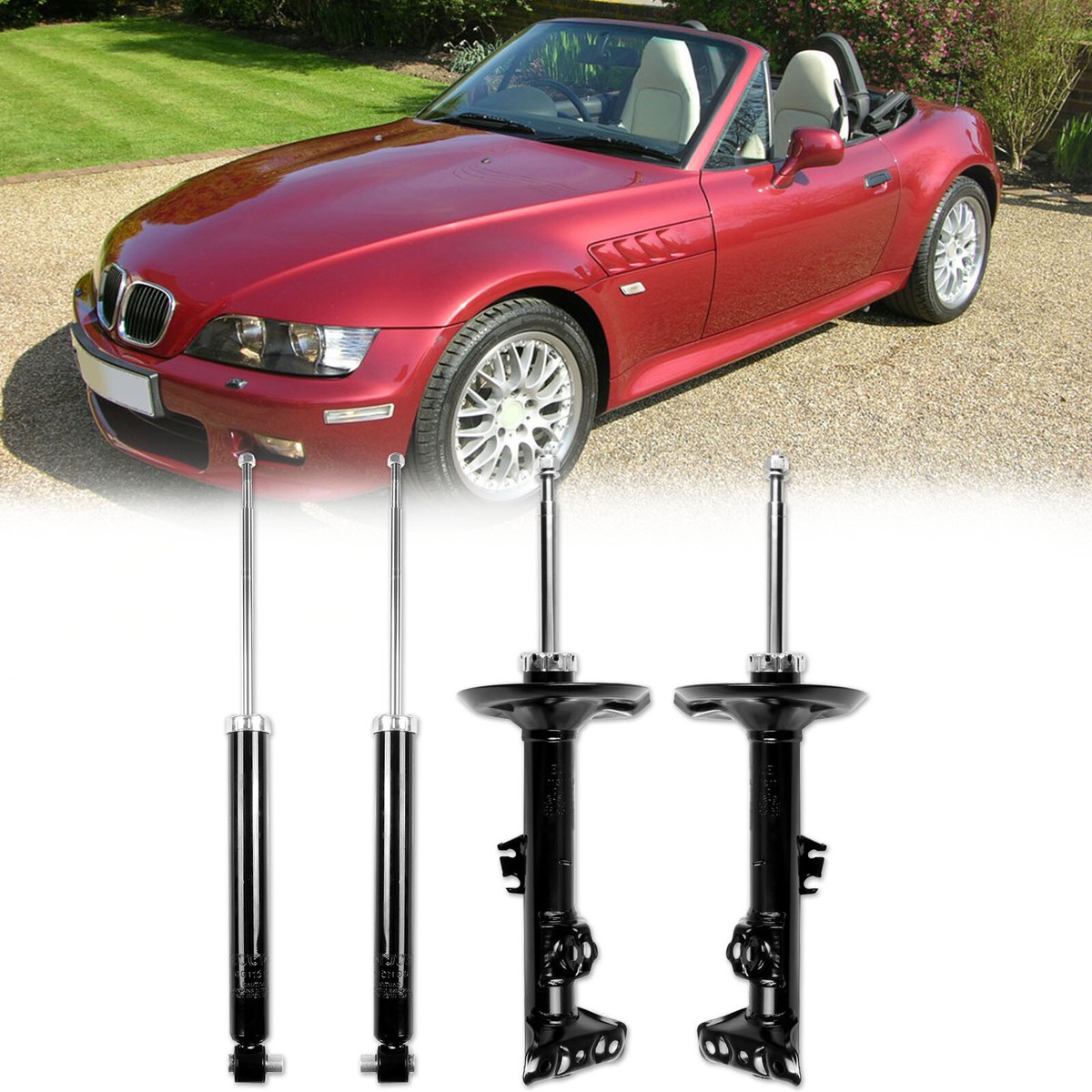 Front Rear Shocks Struts Absorbers Set For 1996-2002 BMW Z3 2.2L