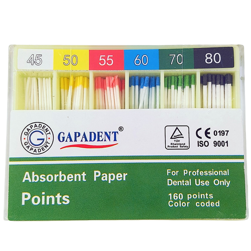 200 Pcs Dental Endodontic Gutta Percha Point Absorbent Paper Points Sterile - Picture 23 of 29