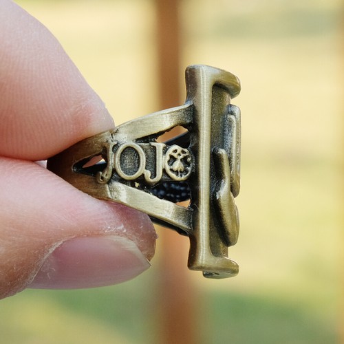 JoJo's Bizzare Adventure finger Ring Men Metal Copper party cosplay Rings 18 mm - Picture 10 of 16