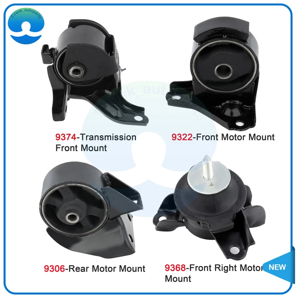 For 2005-2010 Kia Sportage 2.0L 4PC Engine Motor Mounts & Transmission Mount Set - Image 2 of 4