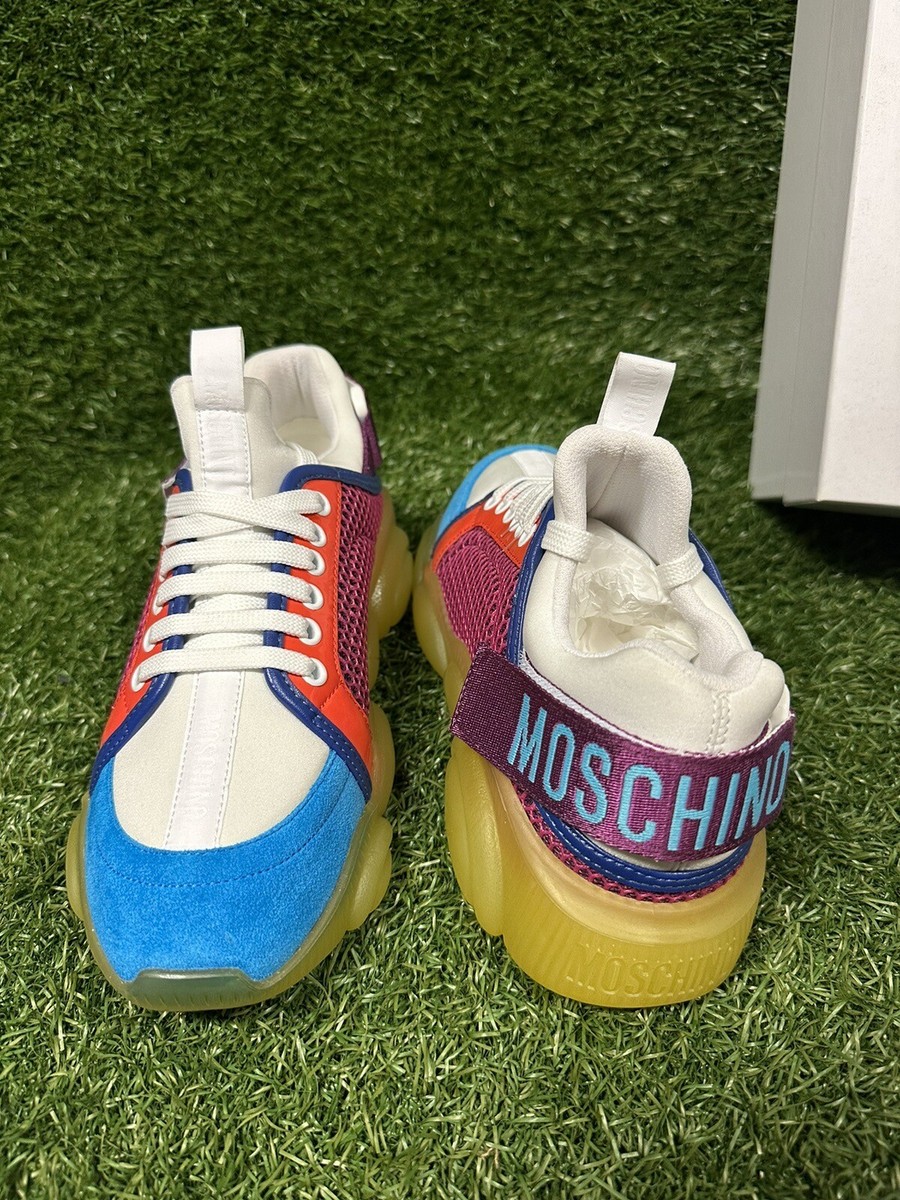 Women's Moschino Logo Band Sneakers Yellow/Multi | eBay