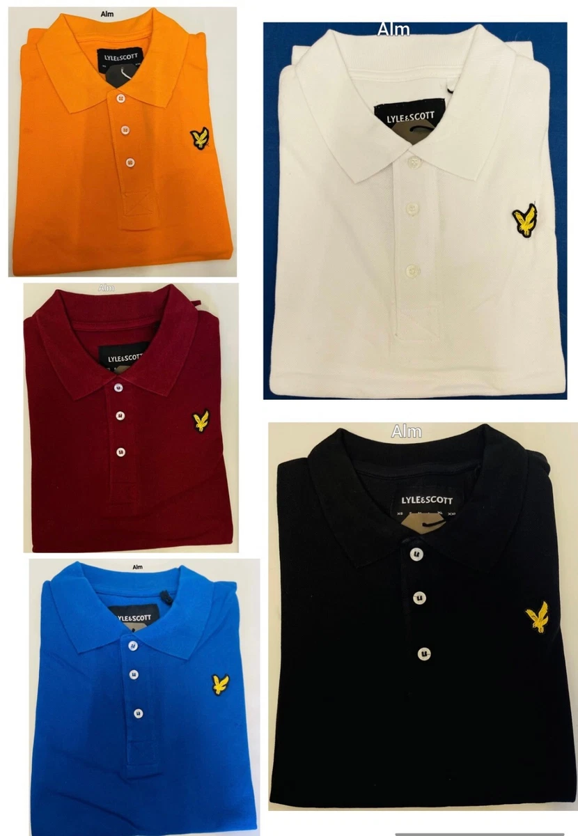 BRAND NEW LYLE AND SCOTT SHORT SLEEVE POLO SHIRT plain collar