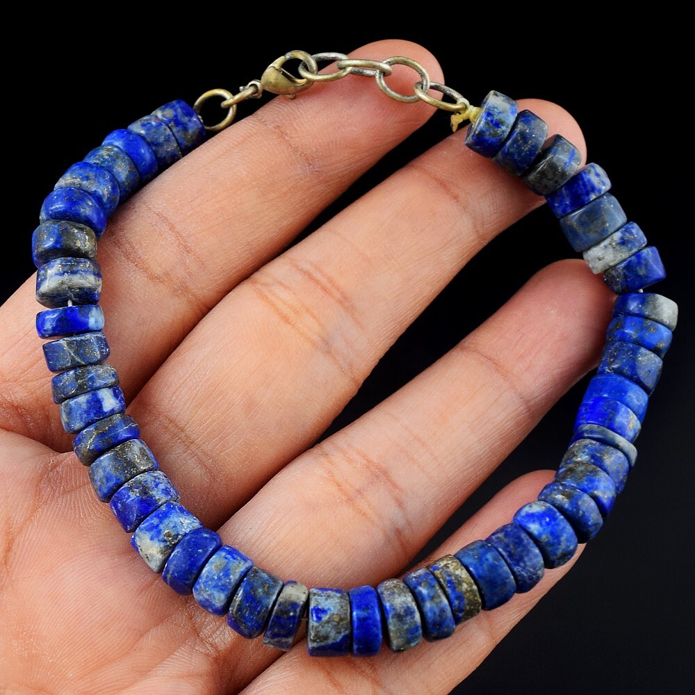 Lapis LazuLiです！ Lapis Lazuli With Gold Flakes 118 Cts Beaded Best Quality
