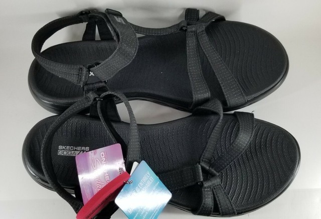 Skechers on The Go 600 Brilliancy Sport Sandals Women's Size 11 Black for sale online | eBay
