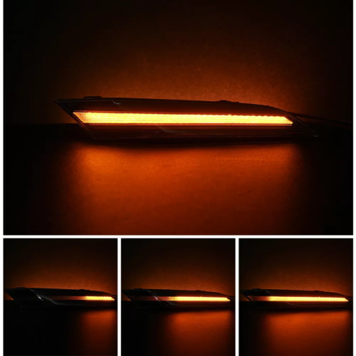 2x LED Side Marker Flasher Indicator Lights Clear For 2019-2024 Porsche 911 992 - Picture 3 of 7