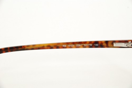 New Authentic Ray Ban RB 5123 2291 Tortoise/Havana 52mm Frames Eyeglasses RX - Picture 4 of 12
