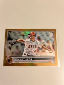 Reid Detmers 2022 Topps Series 1  RC #201 Gold Foil Parallel Angels Rookie 