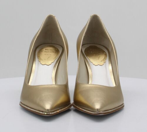 RENE CAOVILLA GRACE PUMP WOMENS SHOES UK 2.5 EU 35.5 GOLD RRP £825 AD - Picture 8 of 10