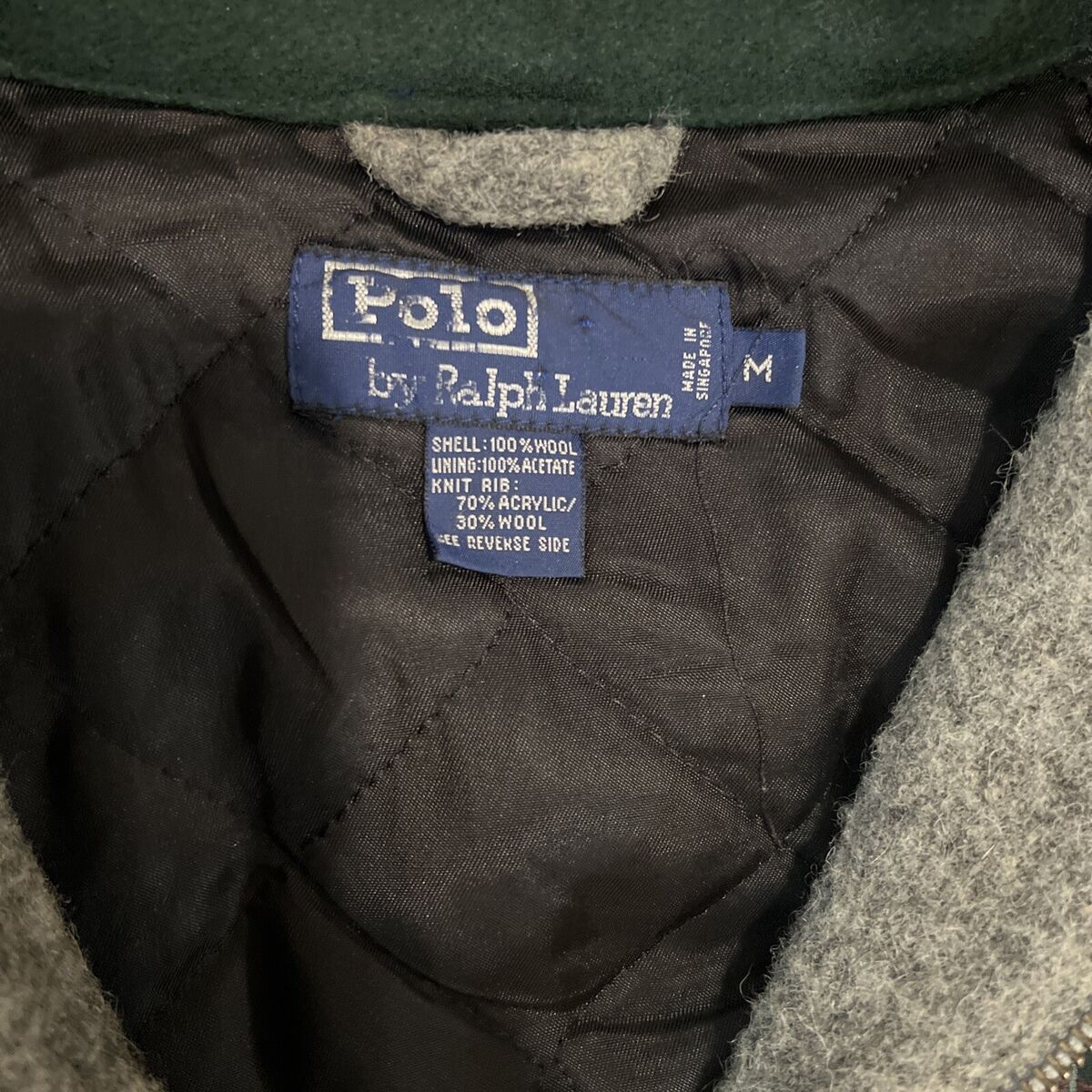 Vintage Polo Ralph Lauren Wool Full Body Zip Hood Jacket Vintage Polo Ralph Lauren Wool Full Body Zip Hood Jacket