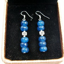 BAILYSBEADS wunderschöne Apatit-Ohrringe Ohrhänger 925er Silber Ohrhaken LK8