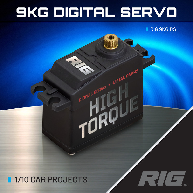 RIG 9KG (125 oz/in) High Torque Digital Servo with Metal Gears