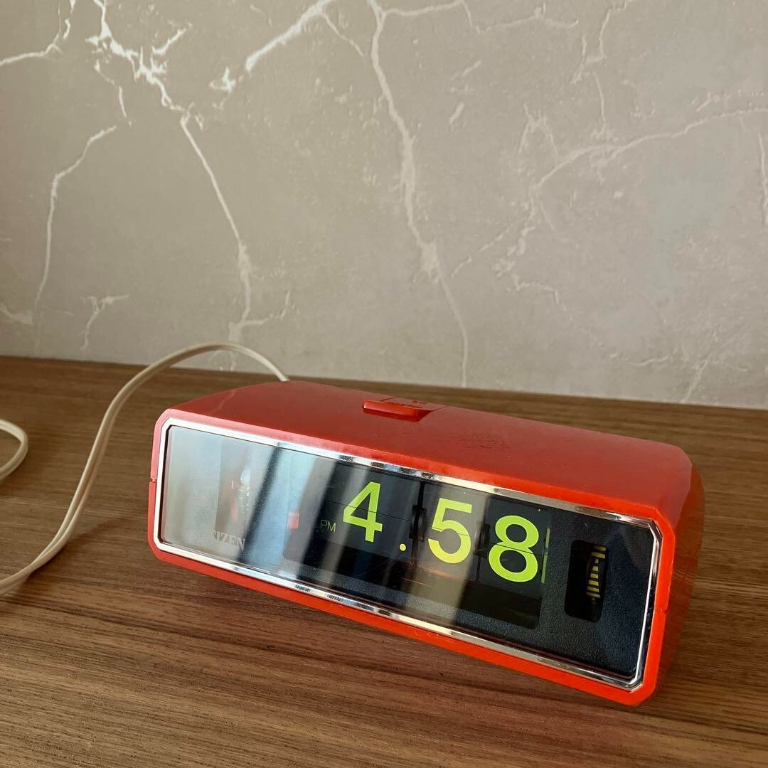 VINTAGE CITIZEN Flip Clock Quartz Battery Powered Space Age VINTAGE CITIZEN Flip Clock Quartz Battery Powered Space Age