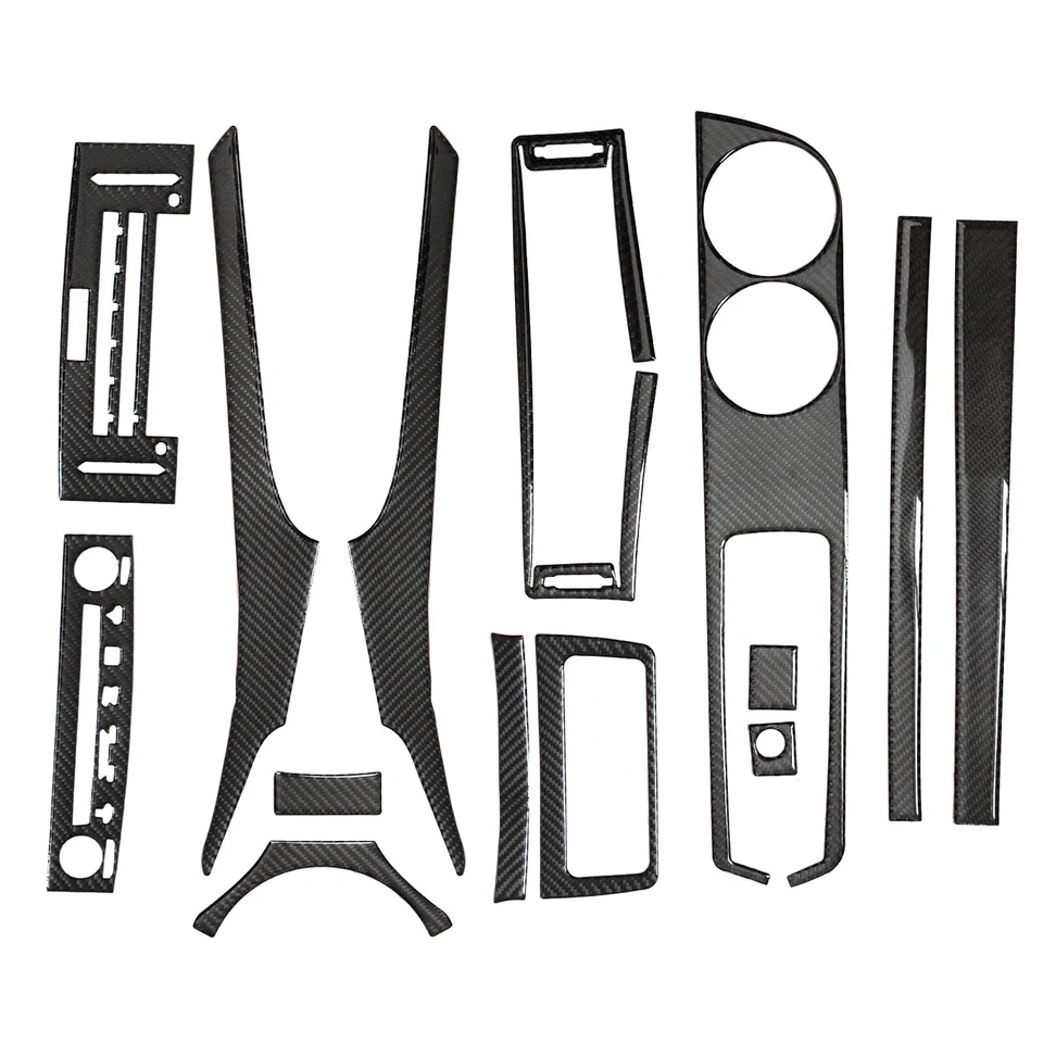 14Pcs Fit LEXUS IS250 IS350 13-17 Carbon Fiber Interior Full Kit Cover Trim USA - Image 3 of 4