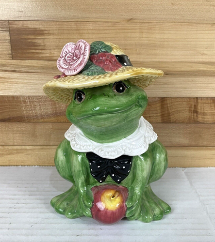Fitz and Floyd Frog 2 Piece Lidded Box 1993