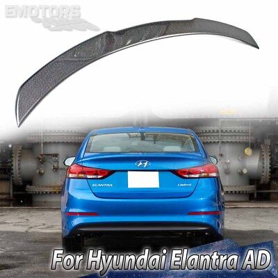 Carbon Fiber For Hyundai AD Elantra Avante Sport Sedan V Look Trunk Spoiler Carbon Fiber For Hyundai AD Elantra Avante Sport Sedan V Look Trunk Spoiler